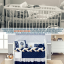 Ver imagem 4 de Kit Berço Safari Menino 11 Peças Estampado de Bichinhos + Naninha:marinho