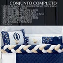 Ver imagem 6 de Kit Berço Safari Menino 11 Peças Estampado de Bichinhos + Naninha:marinho