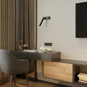 Arandela Core Preto Led Lente Antiofuscante 3000k Spotline