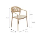 Ver imagem 2 de Cadeira para Jardim com Encosto Fixo Juna