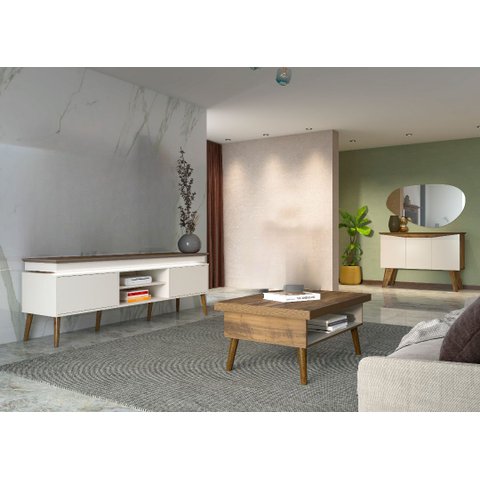 Conjunto Sala de Estar: Rack + Mesa de Centro + Buffet