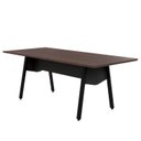 Ver imagem 4 de Mesa de Reunião 200cm para 8 Pessoas com Tampo Chanfrado Industrial Executive Preto