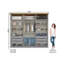 Ver imagem 2 de Guarda Roupa 6 Portas (2 C- Espelho) e 6 Gavetas Napoli Off White-nature - Henn