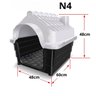 Casinha de Cachorro Cães Dog Número 4 Pet Raças Médias Plástica Desmontável N4 - 2