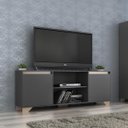 Ver imagem 5 de Rack para TV até 40" 135cm Benevello 2 Portas Grafite/Siena 2030