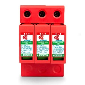 Dps - Dispositivo Proteção Surtos Dc/Cc Clamper Solar 300V 40Ka