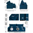 Ver mais imagens de Sofá 5 Lugares 2.50 Mt Retrátil E Reclinável Sofatec Azul