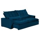 Ver imagem 7 de Sofá 5 Lugares 2.50 Mt Retrátil E Reclinável Sofatec Azul