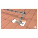 Ver imagem 2 de Estrutura Suporte Fixador para Perfil Painel Solar Galvanizado para Telha Cerâmica / Cimento com 10 Un