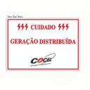 Ver imagem 3 de Placa Cuidado  Geração Distribuída Cocel Tam 25x18 PVC/Ps - 10Un