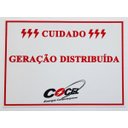 Ver imagem 2 de Placa Cuidado  Geração Distribuída Cocel Tam 25x18 PVC/Ps - 10Un