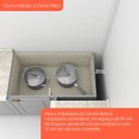 Ver mais imagens de Cozinha Completa Modulada 7 Peças com Balcão e Tampo para Cooktop Emily Branco/HP Yescasa