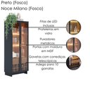 Ver imagem 6 de Cristaleira Guanabara e Balcão Buffet Vitoria Noce Milano Preto Colibri