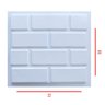 Forma para Placas de Gesso, Cimento 3d Tijolinho Liso 32x30 - 2