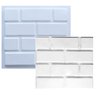 Forma para Placas de Gesso, Cimento 3d Tijolinho Liso 32x30 - 4