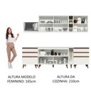 Ver imagem 6 de Armário de Cozinha Completa 260cm Branco Reims Madesa 06