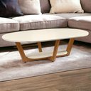 Ver imagem 1 de Mesa de Centro Elegance Off White e Nature Tebarrot