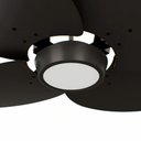 Ver imagem 2 de Ventilador de Teto Com Controle Remoto Natuvent Dahlia Led 4 Pás Madeira Preto 6500k Branco Frio