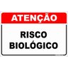 Placa Atenção - Risco Biológico - PVC 2mm 40x60 - 1