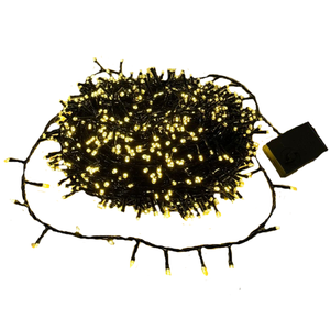 Pisca Natal Led Cordão 50 Metros com 1500 Leds Branco Quente 8 Funções