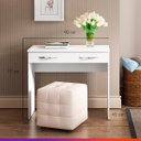 Ver imagem 2 de Escrivaninha Mesa Notebook Branco 90 x 77 x 45 cm Gaveta MDP 0702 - Prime