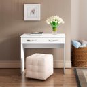 Ver imagem 1 de Escrivaninha Mesa Notebook Branco 90 x 77 x 45 cm Gaveta MDP 0702 - Prime