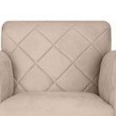 Ver imagem 4 de Kit 2 Poltronas Decorativas Isa Em Tressê Suede Bege - Ds Estofados