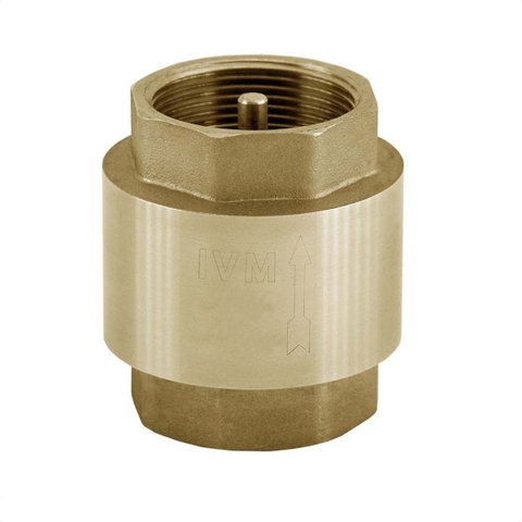 Válvula de Retenção 1/2 Latão Forjado Vertical Horizontal Ivm Italy Fluxo Unidirecional Metal