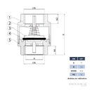 Ver imagem 3 de Válvula de Retenção 1/2 Latão Forjado Vertical Horizontal Ivm Italy Fluxo Unidirecional Metal
