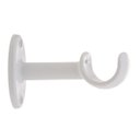 Ver imagem 2 de Kit Varão Cortina Simples 28mm 2 Metros Alumínio Branco