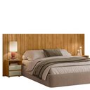 Ver imagem 1 de Cabeceira Casal Extensível Frida com Mesas de Cabeceira Cumaru/opala - Madetec