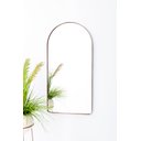Ver imagem 5 de Espelho Decorativo Oval Janela Base Reta com Moldura Metal Marrom 100 X 50 Cm