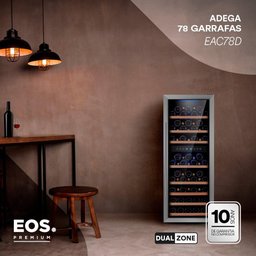 Adega Climatizada de Embutir 78 Garrafas Eos Premium Dual Zone Eac78d 220v - 6