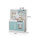 Ver imagem 2 de Cozinha Infantil de Madeira com Pia Fogão Forno Acessórios Menta