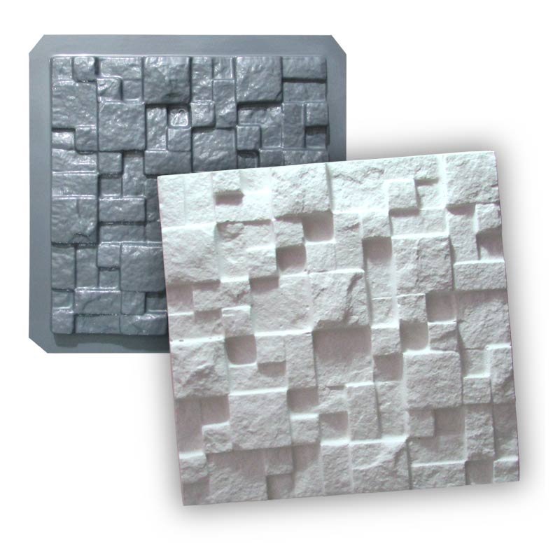 Molde forma de gesso cimento plástico ABS alto impacto Mosaico 28 cm - 3