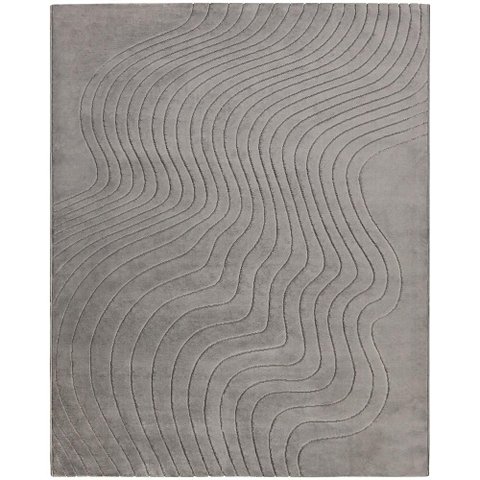 Tapete Movimentos Curvas Cromio 200x250cm Tapetes São Carlos