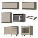 Ver imagem 3 de Cozinha Modulada Connect 7 Peças Duna-Cristal com Balcão Forno - Móveis Henn Duna-Cristal