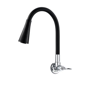 Lux Torneira Flexível de Parede 360° com Duplo Jato e Mecanismo 1/4 de Volta Duplo Jato