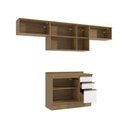 Ver imagem 5 de Armário de Cozinha Completa 100% Mdf 280cm Nogueira/branco Celeste Kappesberg