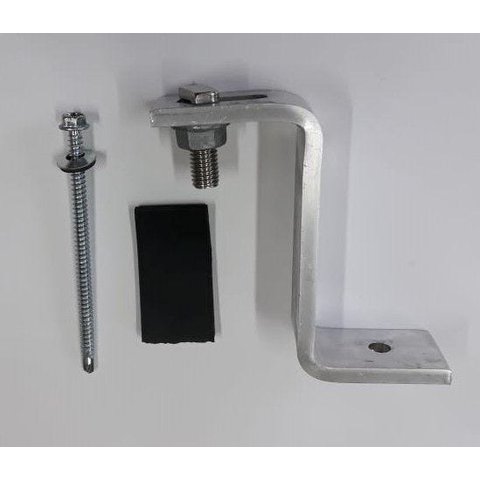 Fixador Z Estrutura Suporte para Telha Ondulada Zinco ou Fibrocimento Alumínio com 8Un