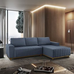 Sofá Boreal de 230cm B25 Chaise Lado Direito Meu Sofá Online - 1