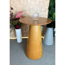 Ver imagem 2 de Mesa Cone de Apoio Tampo 60 cm Altura 60 cm Laminada em Madeira Freijó