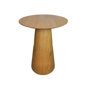 Mesa Cone de Apoio Tampo 60 cm Altura 60 cm Laminada em Madeira Freijó