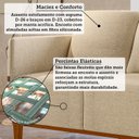 Ver imagem 5 de Sofá Living 3 Lugares com Pés em Madeira Maciça 187cm Estelí Yescasa