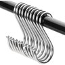 Kit 20 Ganchos Aço Inox Cozinha Barra Tubo Utensílios Tipo S - 1