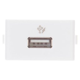 MÓDULO DE TOMADA USB 1A 2.0 127/220V BRANCO LUNARE SCHNEIDER - 1
