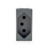 Tomada 2P T 10A 250V cinza Pial Plus + Tomada 2P T 10A 250V cinza Pial Plus - 1