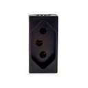 Ver imagem 1 de Tomada 2P T 10A 250V preta Pial Plus + Tomada 2P T 10A 250V preta Pial Plus