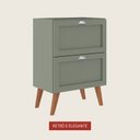 Ver imagem 3 de Gabinete para Banheiro 60cm Retro Mdf Branco Milano - On Móveis Cor:verde