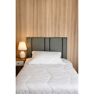 Cabeceira Estofada Adesiva Plaquinhas 1,00 X 0,60 - Prata